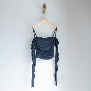 Dolce and Gabbana corset jersey top with long sleeves Size med